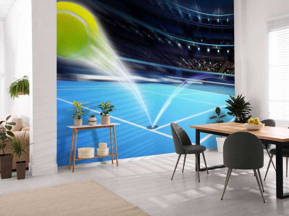 Stuiterende tennisbal