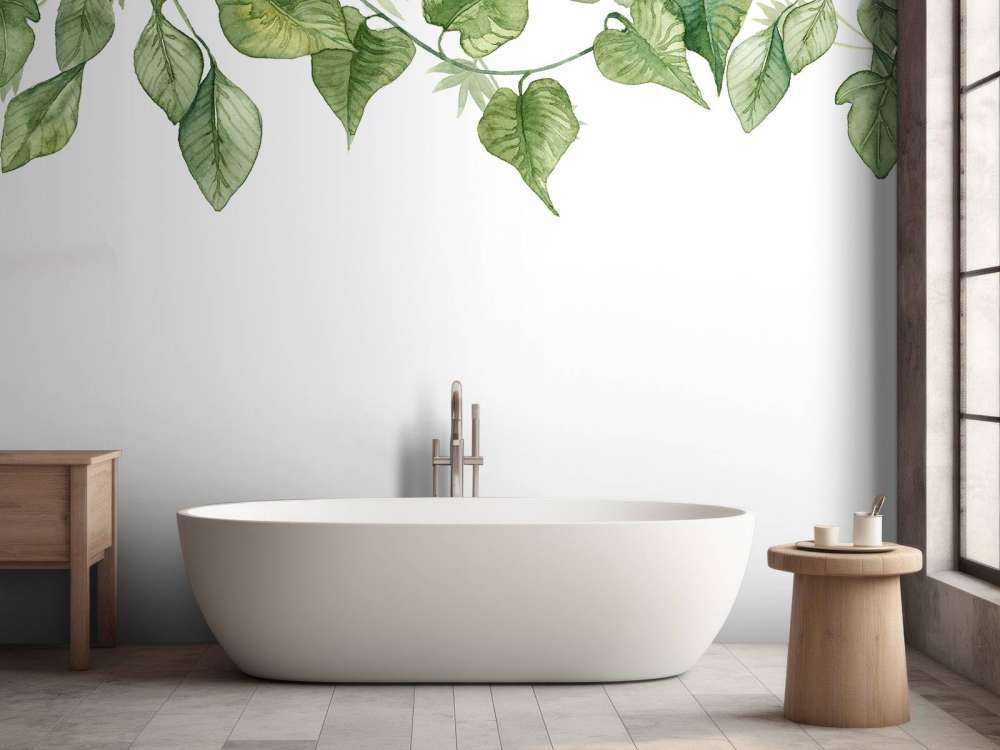 Hangende waterverf bladeren