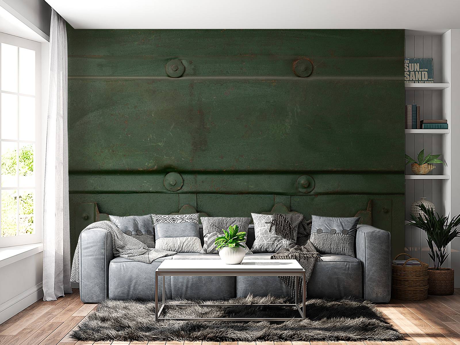 Groene metalen structuur