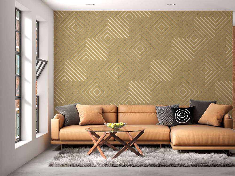 Chevron patroon, goud