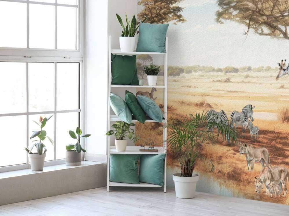 Safari landschap in kleur