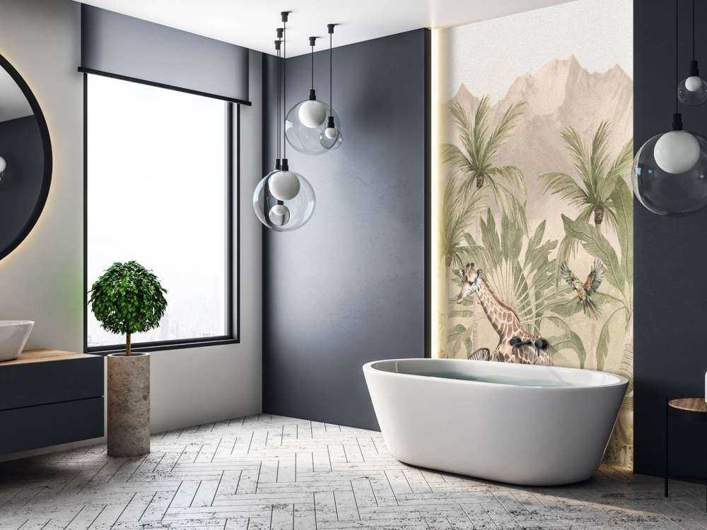 Berglandschap met dieren