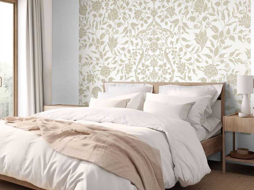 Beige bloemen illustratie