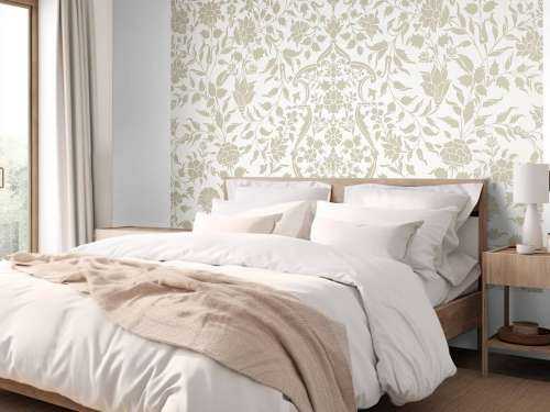 Beige bloemen illustratie