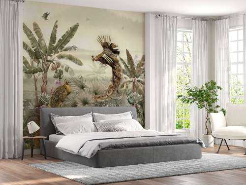Jungle met vogels