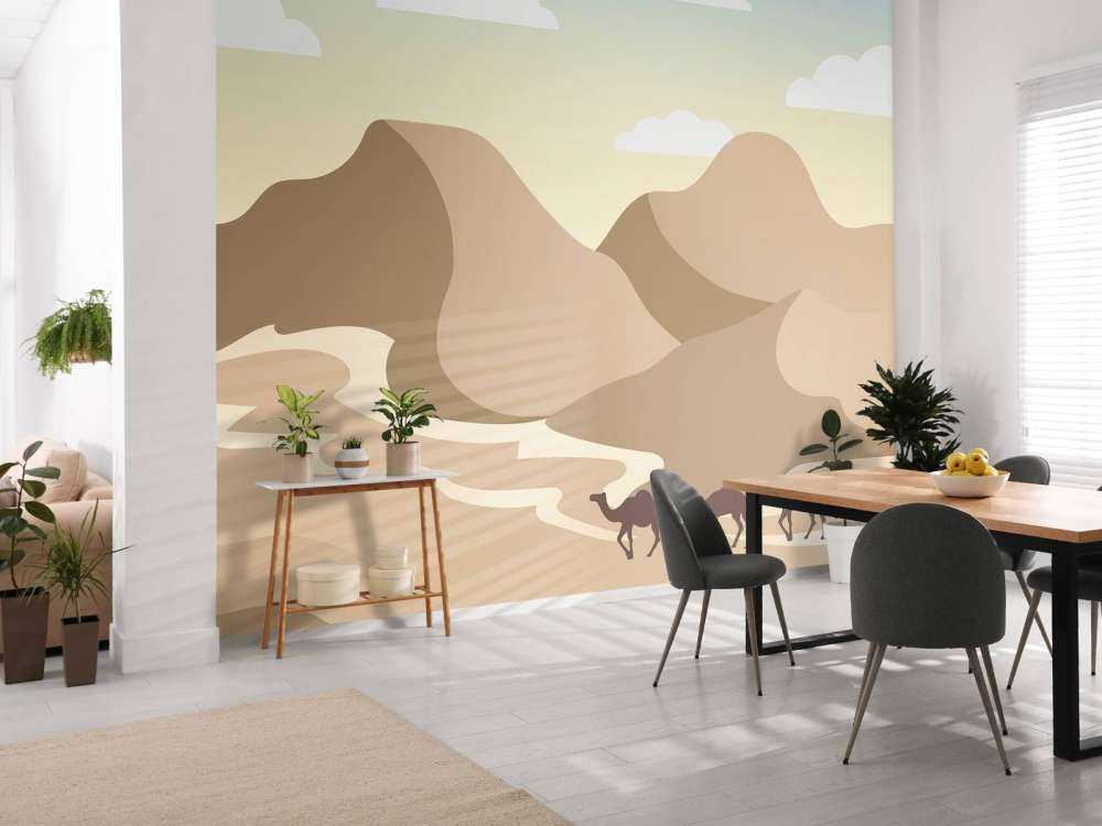 Woestijn illustratie