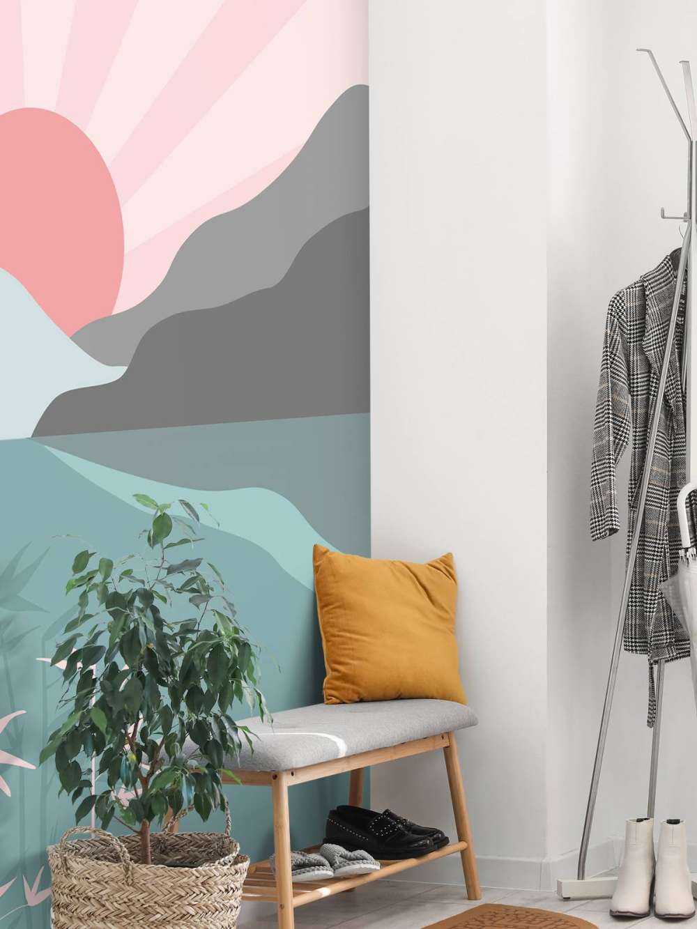 Illustratie van een mooi uitzicht