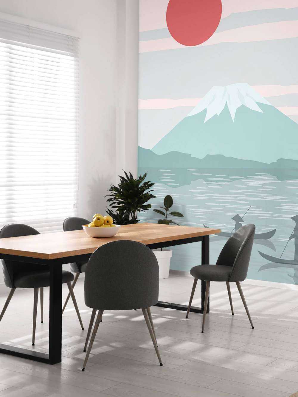 Illustratie van de Fuji berg