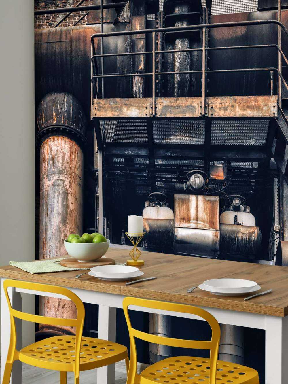 Buizen bij oude fabriek