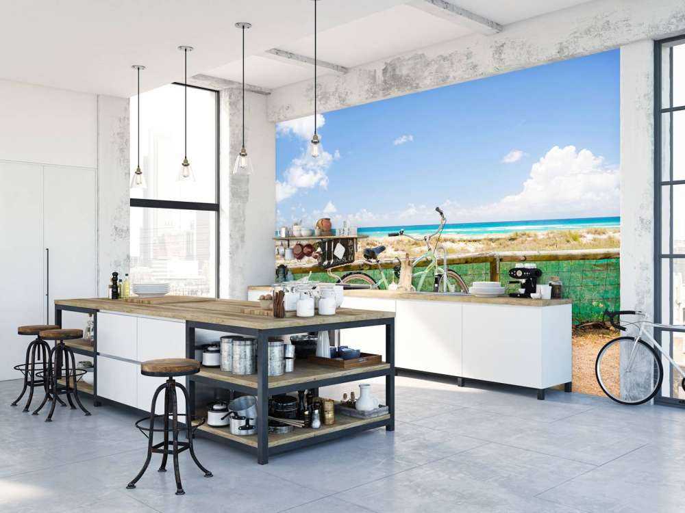 Fiets bij het strand