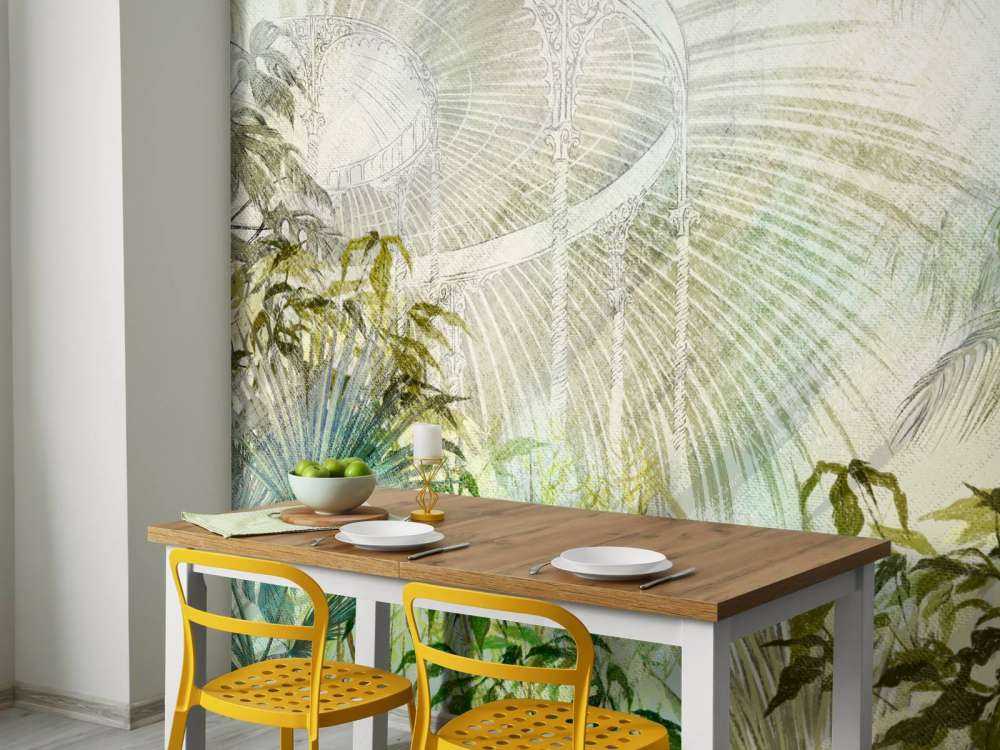 Kas met tropische planten