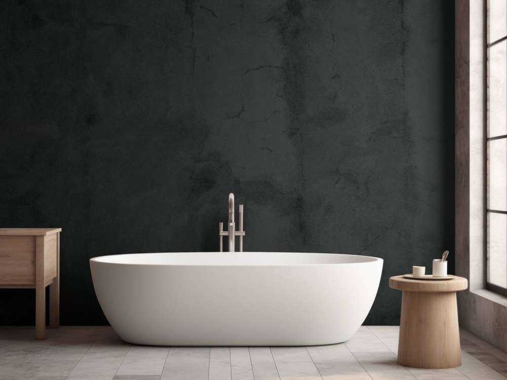Zwartgrijs beton