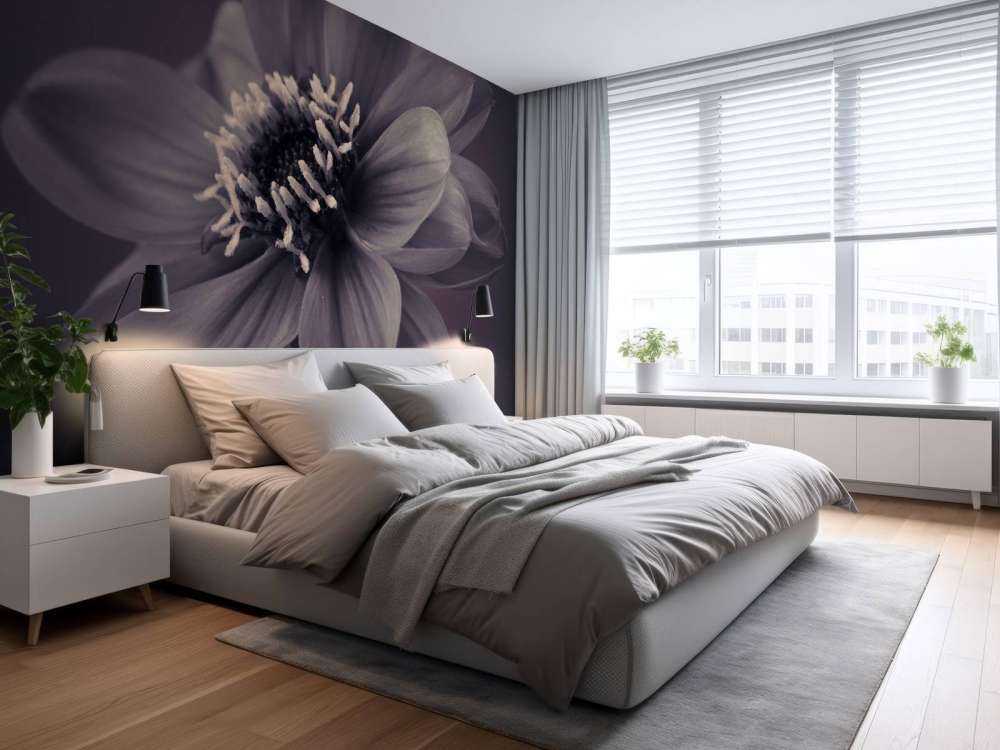 Donkere dahlia bloem