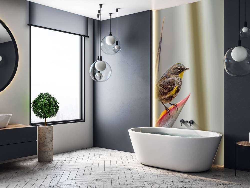 Paradijsbloem met vogeltje