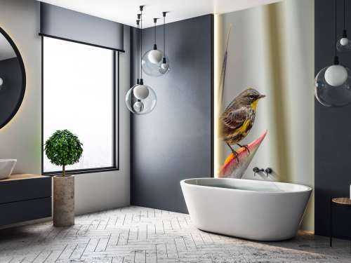 Paradijsbloem met vogeltje