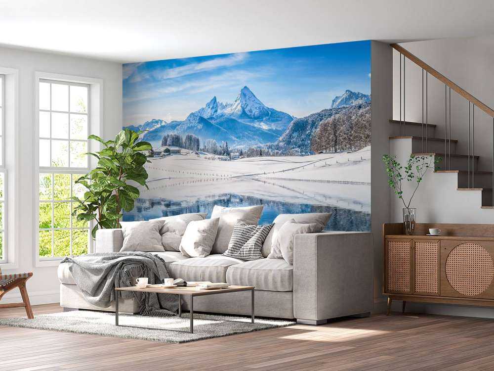 Een prachtig ski landschap