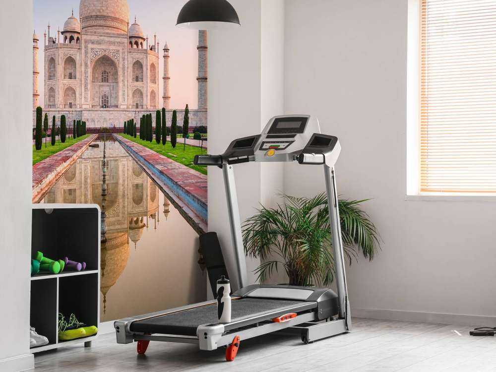 De Taj Mahal vanuit de tuin