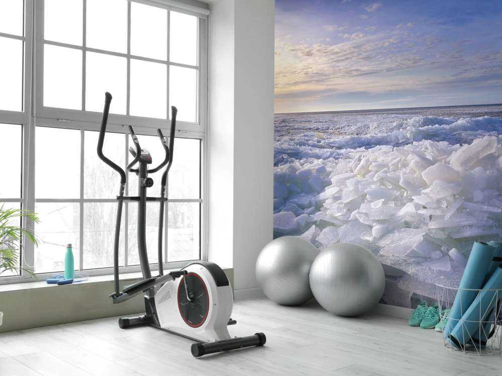 Kruiend iJs aan het Ijsselmeer