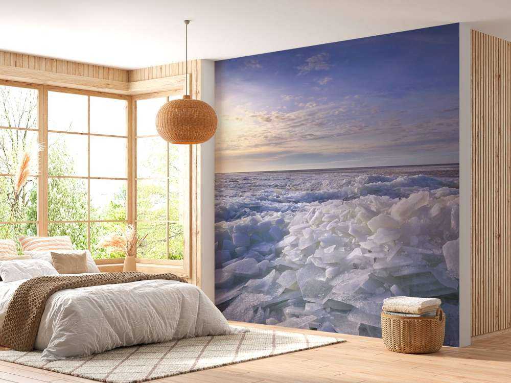 Kruiend iJs aan het Ijsselmeer