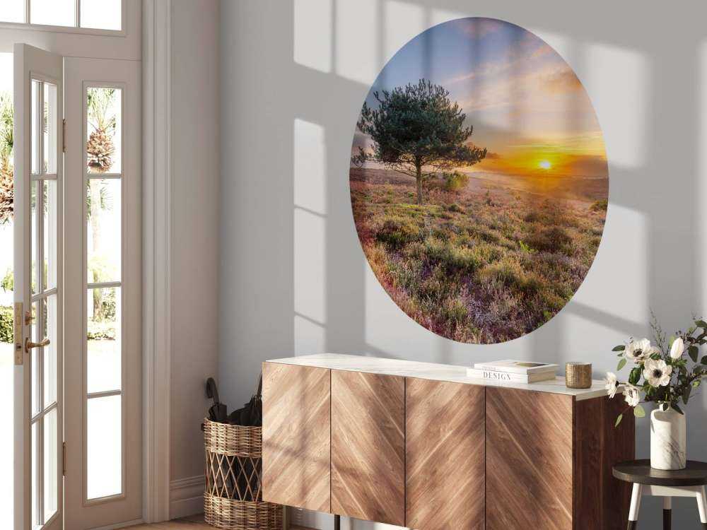 Zonsondergang op de heide