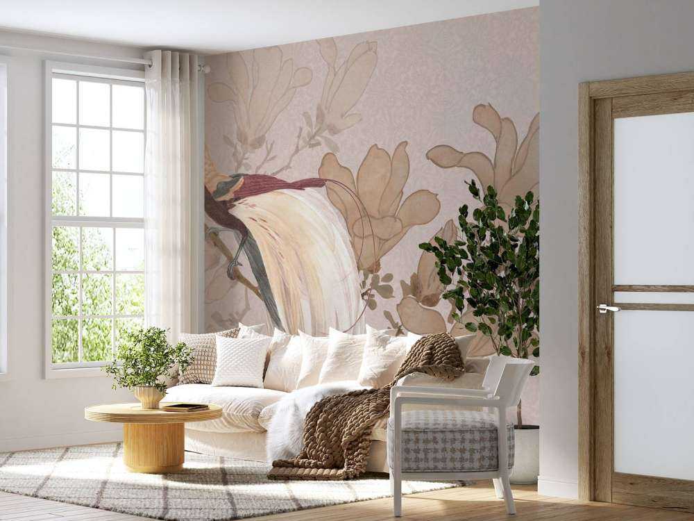Bird of paradise chinoiserie