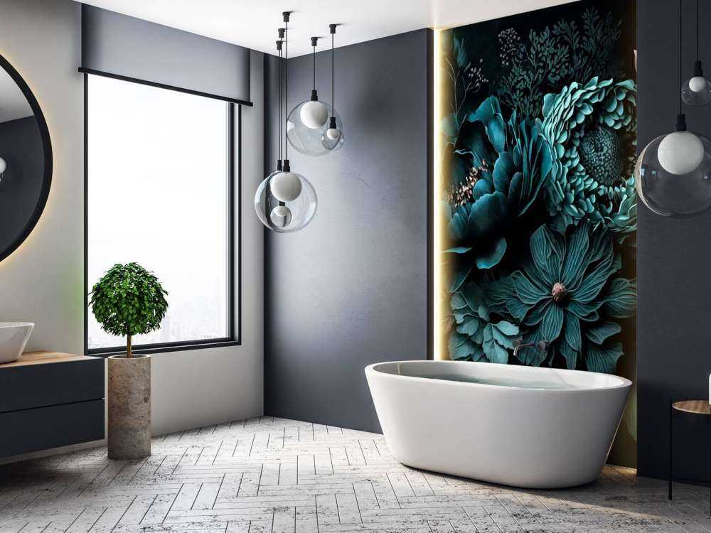 Renaissance vibes moody flowers turquoise