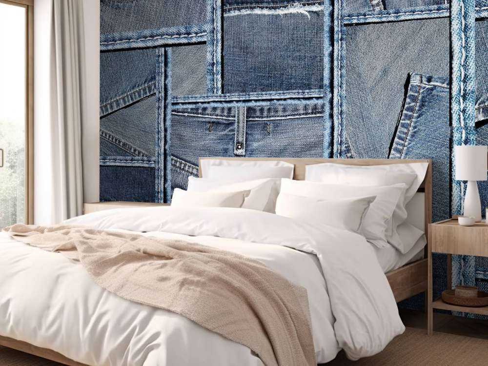 Blue denim texture