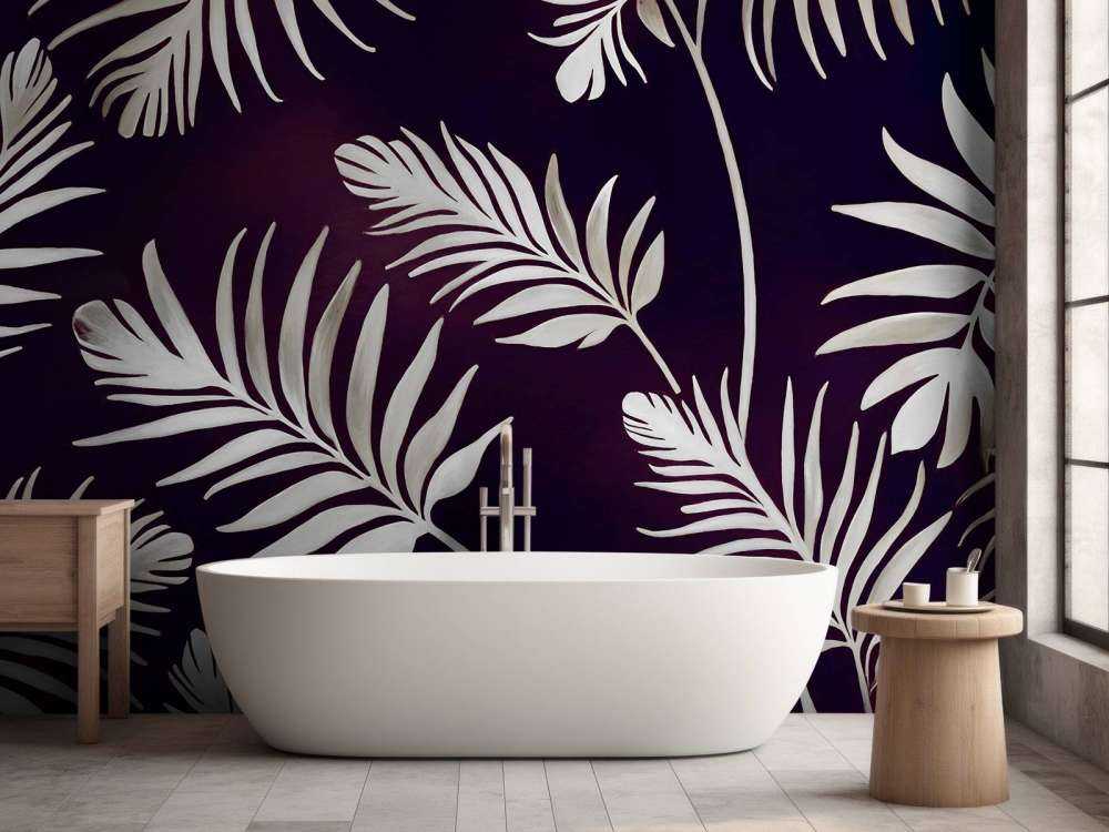 Golden leaves on dark Steel Blue