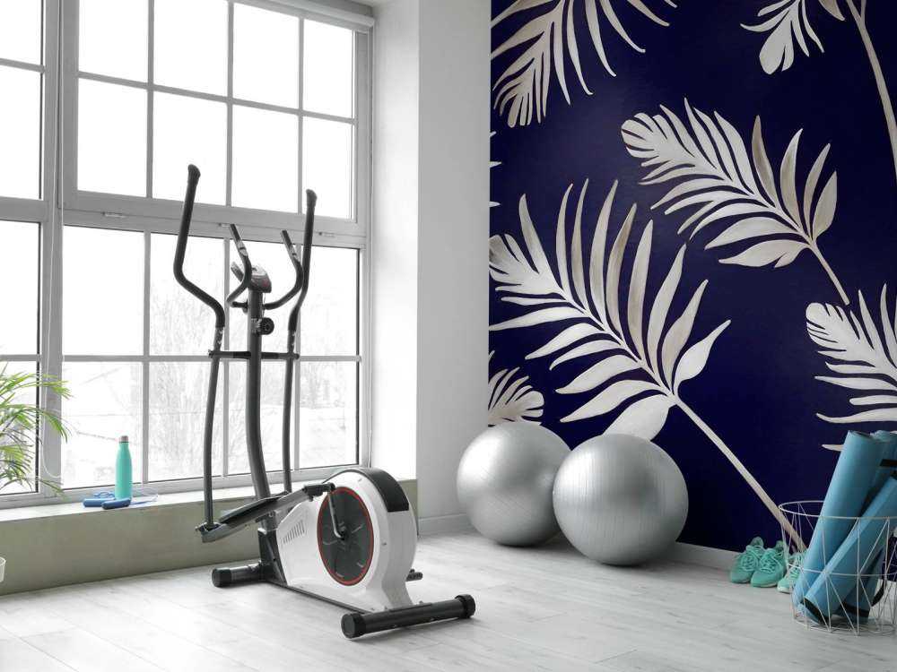 Golden leaves on dark Brown