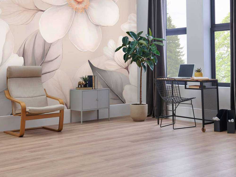 Zachte magnoliabloemen in crème