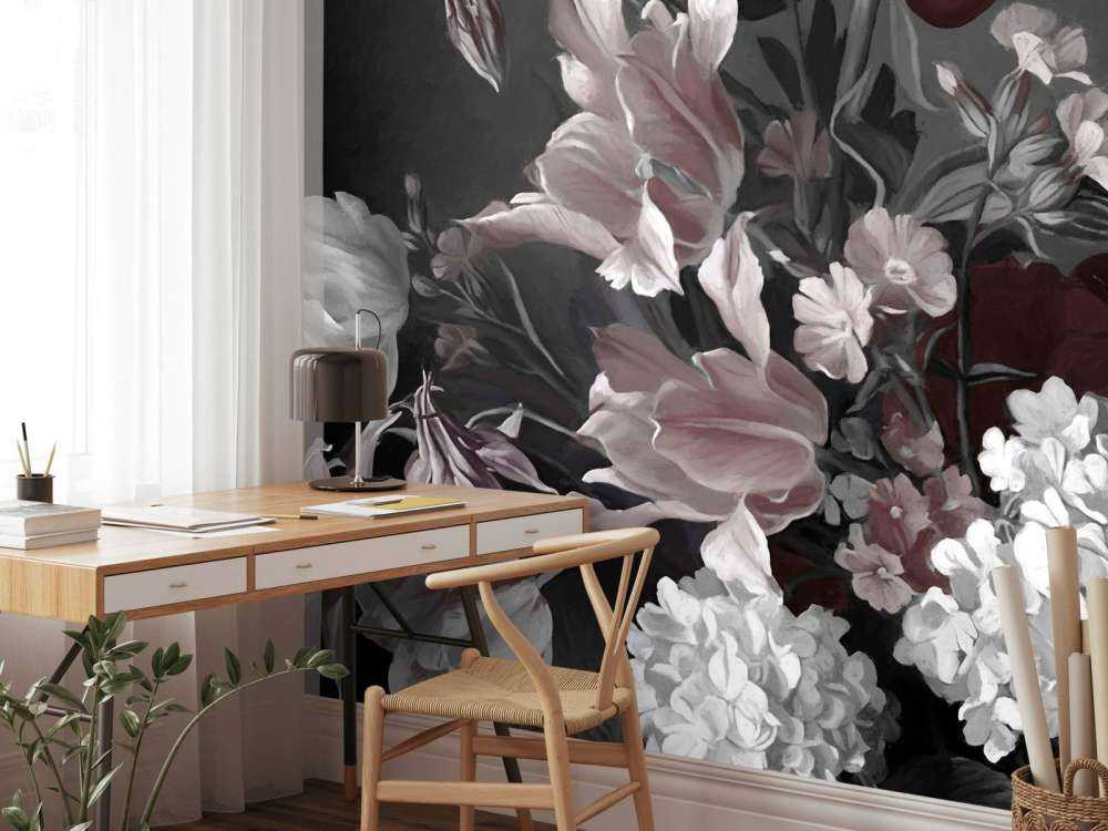 Bouquet with tulips Red