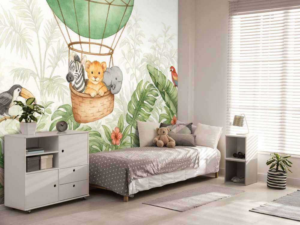 Jungleballon met kleine vrienden