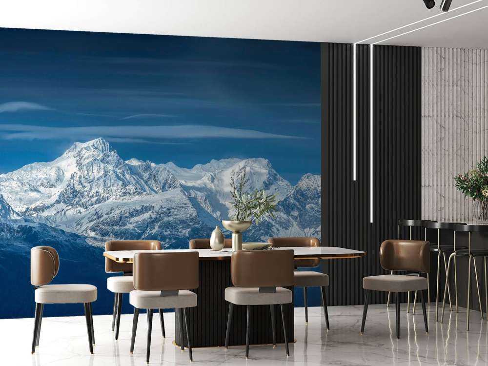 Winterlicht op alpentoppen