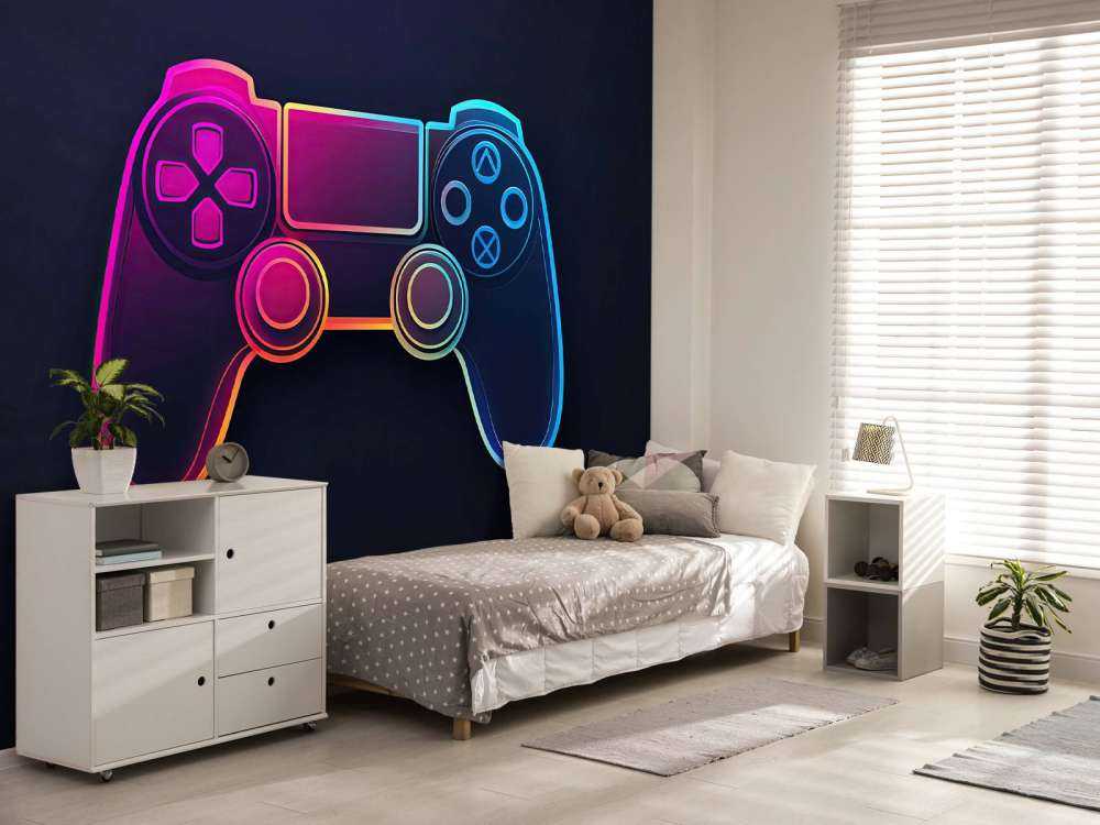 Neon Gaming Controller