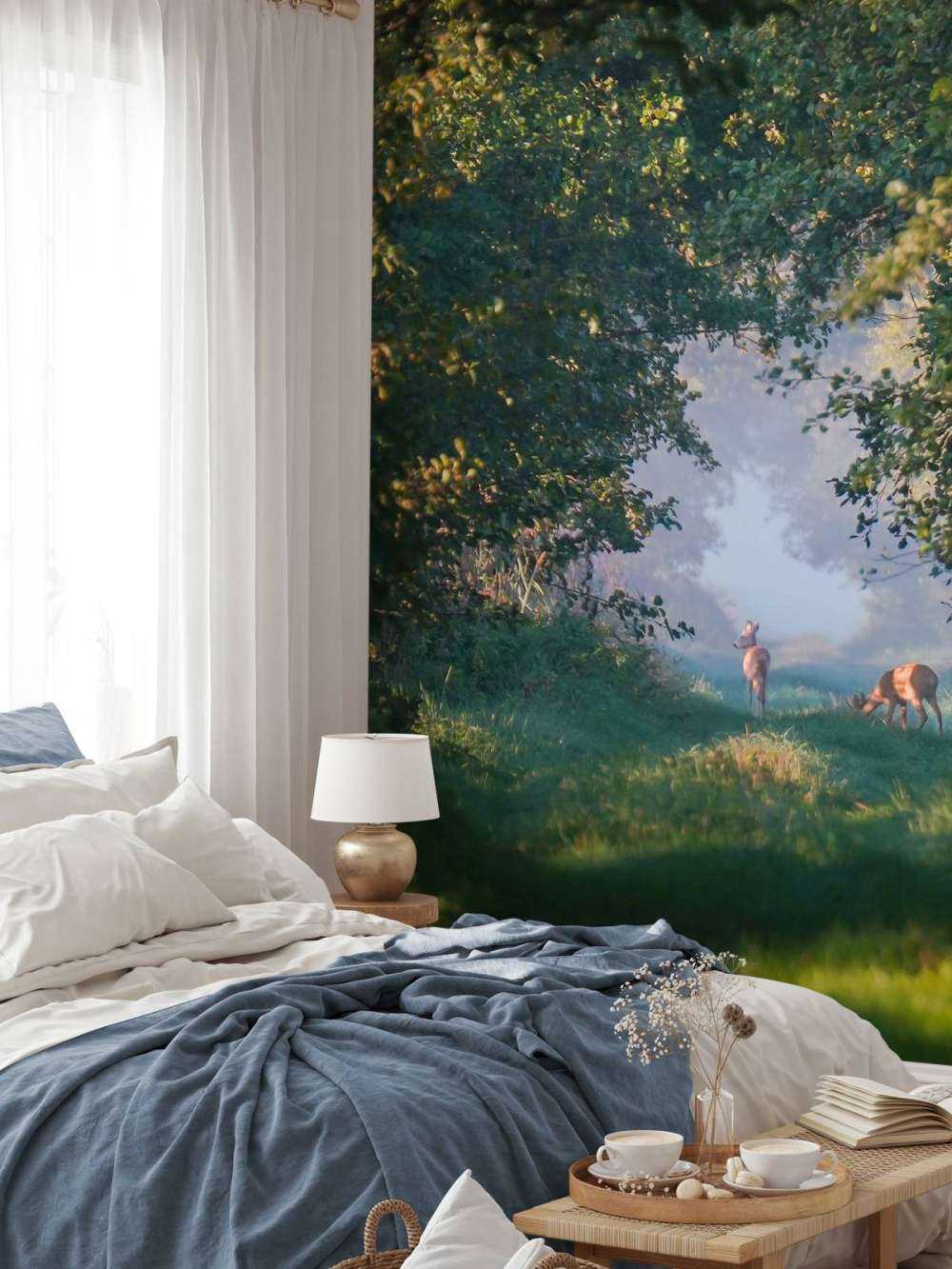 Bosdieren in het Morgenlicht