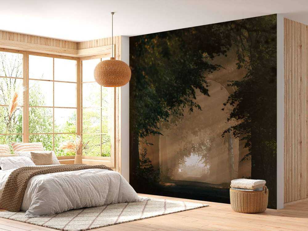 Gouden Lichtval in het Bos