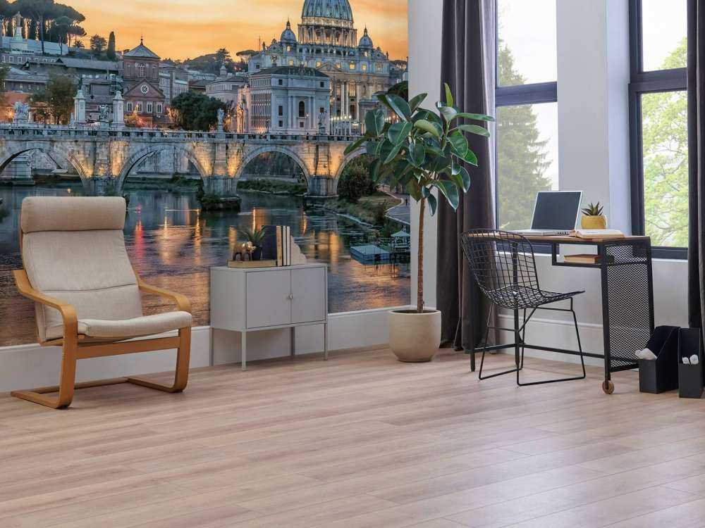 Avondgloed over Romeinse koepelstad