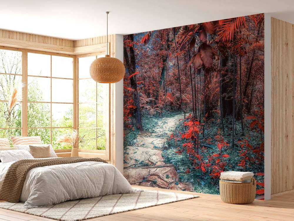 Dieprood pad door droomwoud