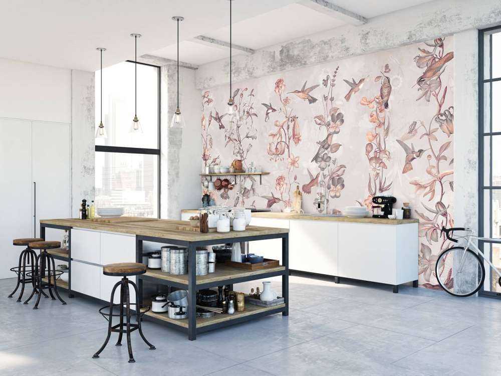 Weadow and Garden Flowers Old Pink