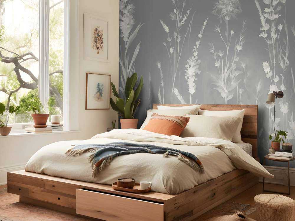 Lavender Glade Seamless Silver Gray