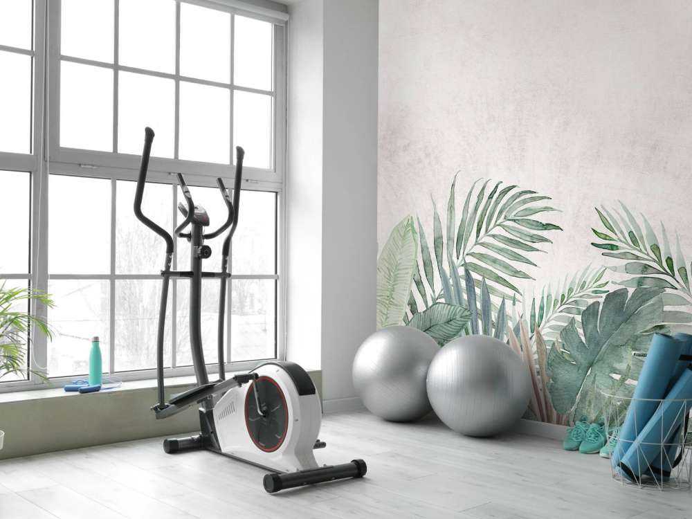 Tropisch bladerdek in aquarel