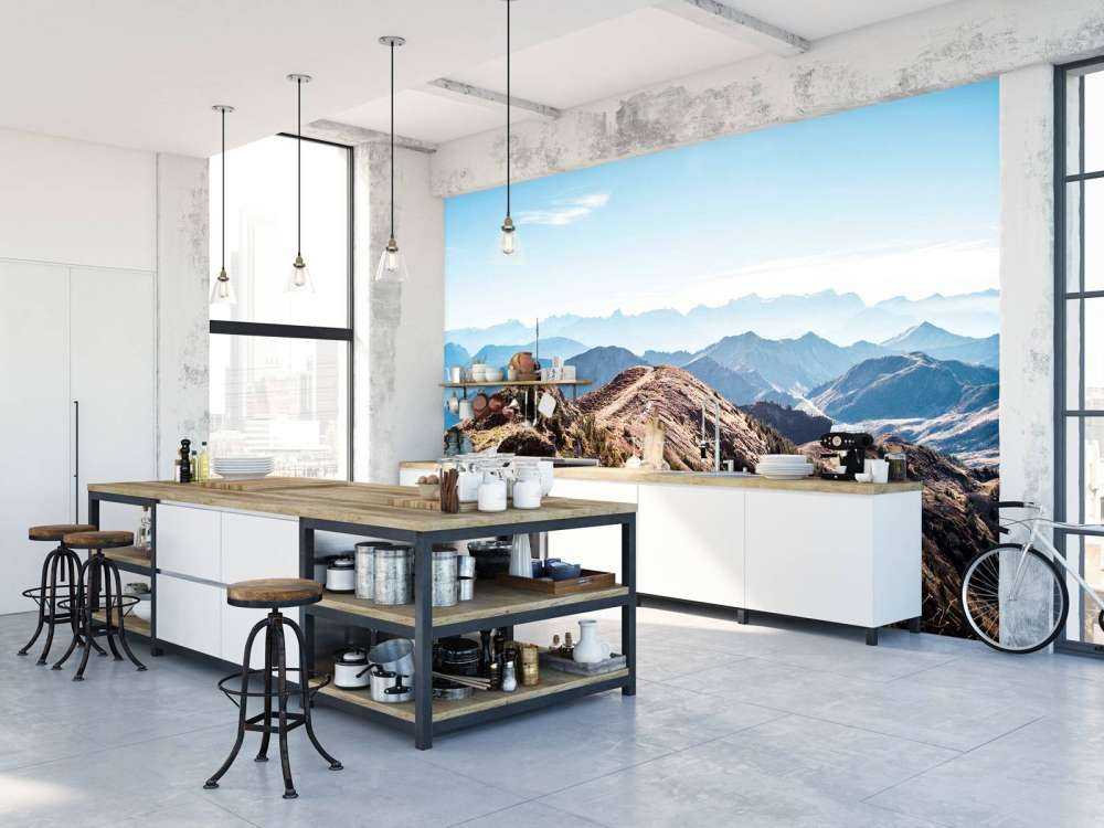 Herfstochtend op bergkam