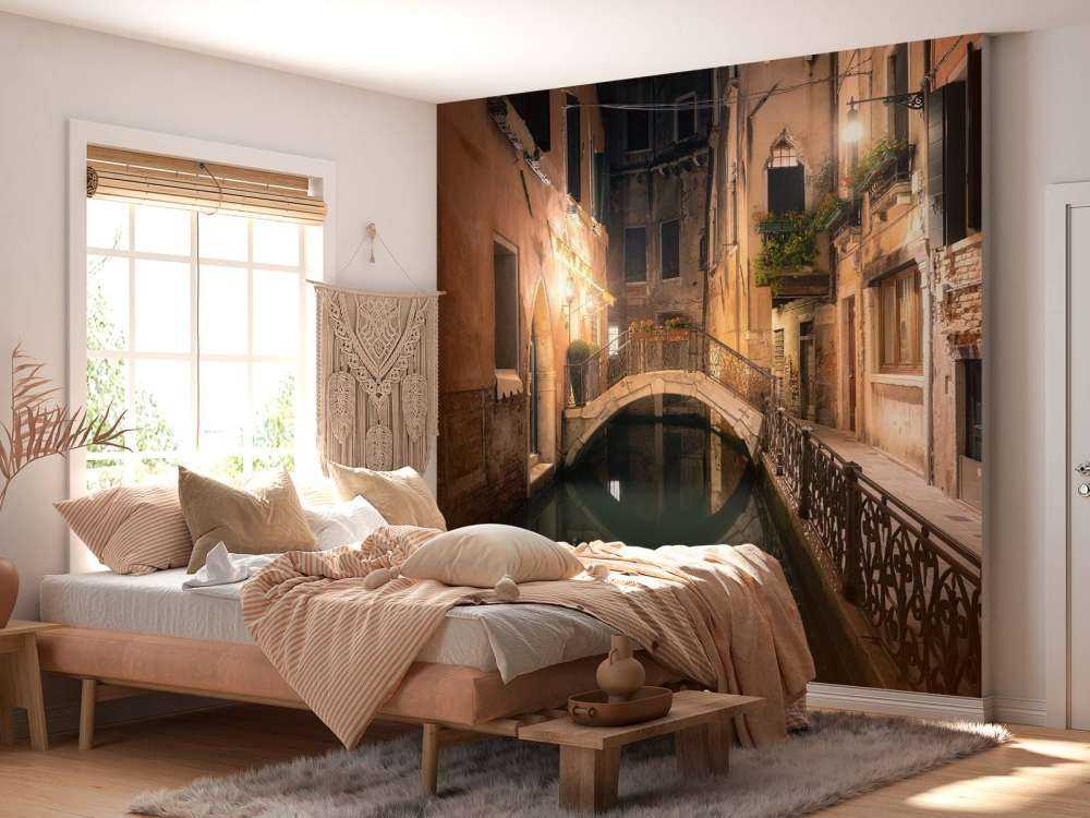 Verlichte Brug van Venetië