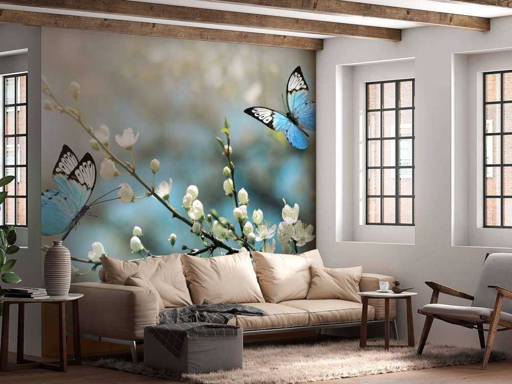 Blauwe vlinders