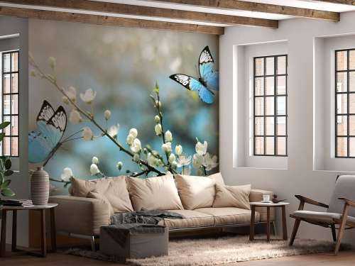 Blauwe vlinders