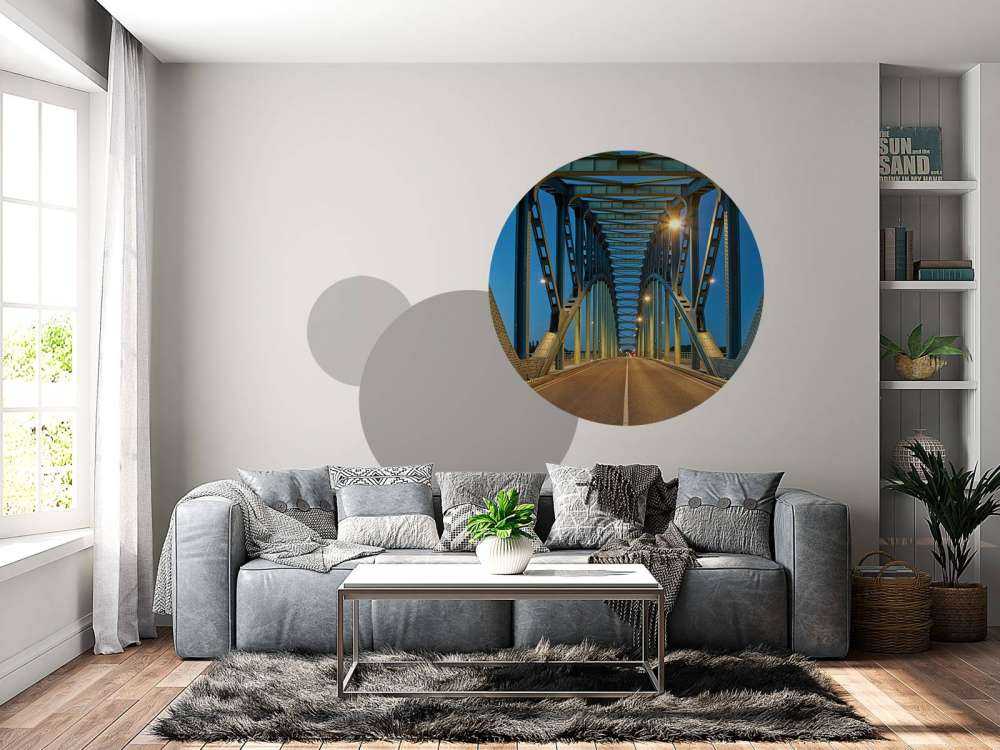 Stalen boogbrug