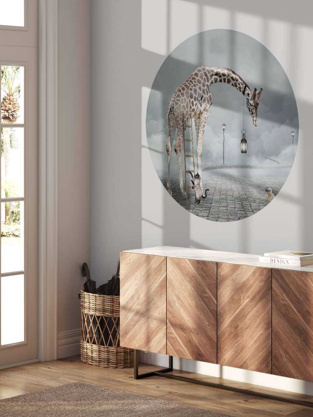 Fantasie landschap met dieren