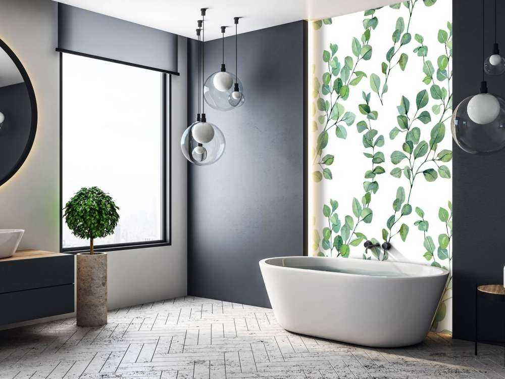 Waterverf bladeren en takken