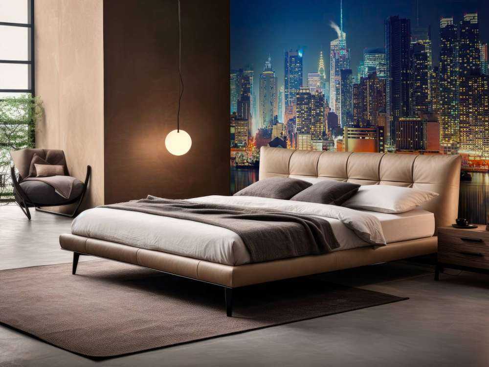 Fotobehang New York skyline in de nacht