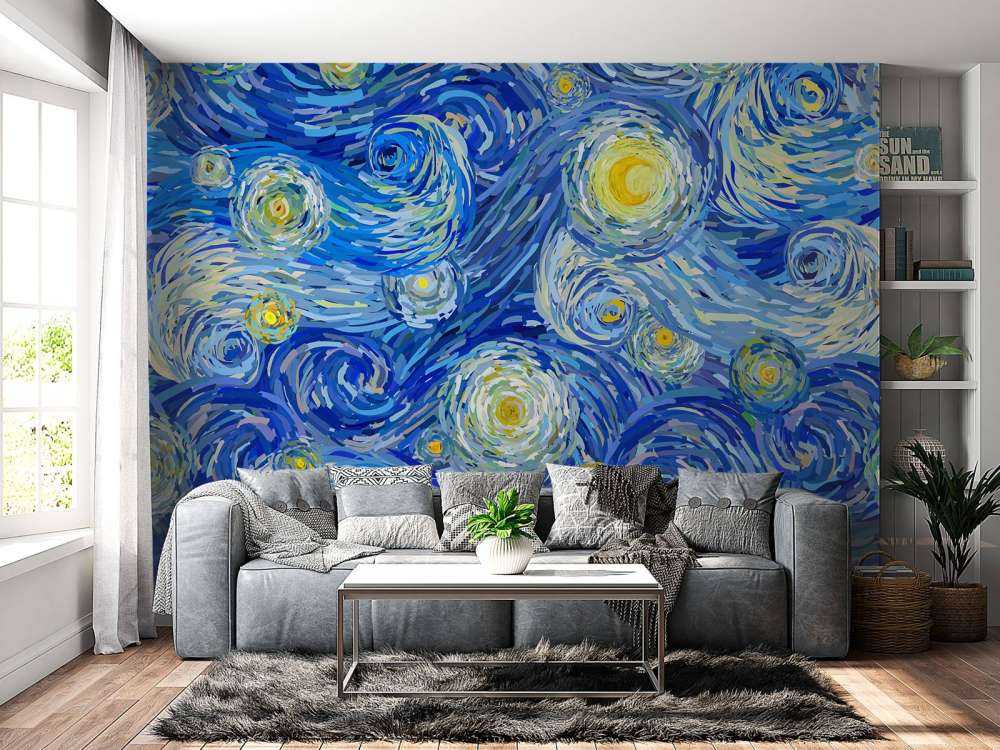 Sterrennacht illustratie